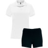Conjunto de mujer petanca polo técnico y pantalón corto