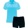 Conjunto de mujer petanca polo técnico y pantalón corto