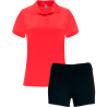 Conjunto de mujer petanca polo técnico y pantalón corto