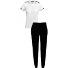 Conjunto de mujer petanca polo técnico bicolor y pantalón largo