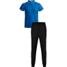 Conjunto infantil petanca polo técnico bicolor y pantalón largo