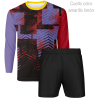 Conjunto running camiseta manga larga y pantalón corto personalizado 100% fullprint