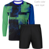 Conjunto running camiseta manga larga y pantalón corto personalizado 100% fullprint