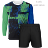 Conjunto running camiseta manga larga y pantalón corto personalizado 100% fullprint