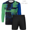 Conjunto running camiseta manga larga y pantalón corto personalizado 100% fullprint