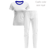 Conjunto petanca camiseta manga corta y pantalón largo de mujer personalizado 100% fullprint