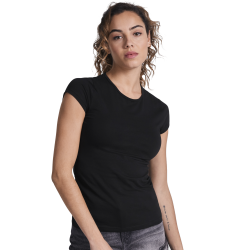 Camiseta de Manga Corta Entallada para Mujer