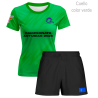 Conjunto petanca camiseta manga corta y pantalón corto de mujer personalizado 100% fullprint