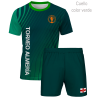 Conjunto petanca camiseta manga corta y pantalón corto personalizado 100% fullprint