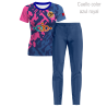 Conjunto petanca camiseta manga corta y pantalón largo de mujer personalizado 100% fullprint