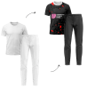 Conjunto petanca camiseta manga corta y pantalón largo personalizado 100% fullprint