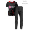 Conjunto petanca camiseta manga corta y pantalón largo personalizado 100% fullprint