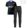 Conjunto petanca camiseta manga corta y pantalón largo personalizado 100% fullprint