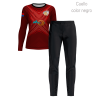 Conjunto petanca camiseta manga larga y pantalón largo de mujer personalizado 100% fullprint