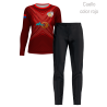 Conjunto petanca camiseta manga larga y pantalón largo de mujer personalizado 100% fullprint