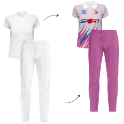 Conjunto petanca polo y pantalón largo de mujer personalizado 100% fullprint