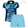Conjunto petanca polo y pantalón corto de mujer personalizado 100% fullprint