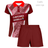 Conjunto petanca polo y pantalón corto de mujer personalizado 100% fullprint