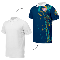 Polo petanca personalizado 100% fullprint