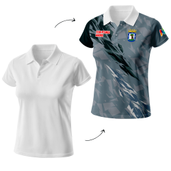 Polo de mujer petanca personalizado 100% fullprint