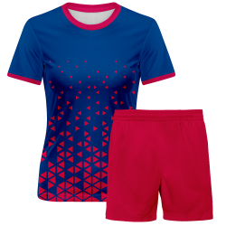 Conjunto fútbol de mujer sublimado Triángulos