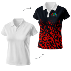Polo para eventos de mujer personalizado 100% fullprint