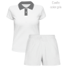 Conjunto petanca polo y pantalón corto de mujer personalizado 100% fullprint