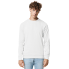 Sudadera cuello redondo de algodón orgánico Iqoniq ZION blanca