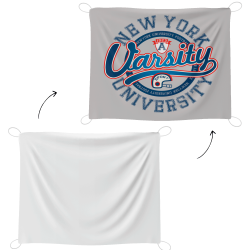 Bandera personalizable 115x150 cm con gomas