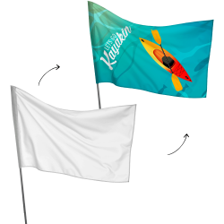 Bandera personalizable 60x90 cm para mástil
