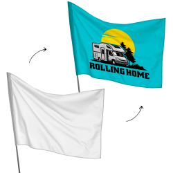 Bandera personalizable 100x120 cm para mástil