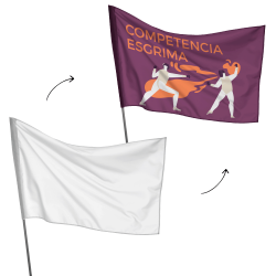 Bandera personalizable 100x150 cm para mástil