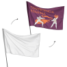 Bandera personalizable 100x150 cm para mástil
