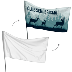 Bandera personalizable 70x120 cm para mástil