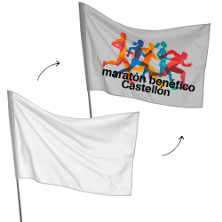 Bandera personalizable 145x100 cm para mástil