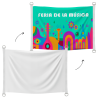 Bandera personalizable 150x100 cm con anillas y refuerzo