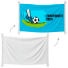Bandera personalizable 120x70 cm con anillas y refuerzo