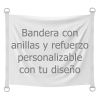 Bandera personalizable 115x150 cm con anillas y refuerzo