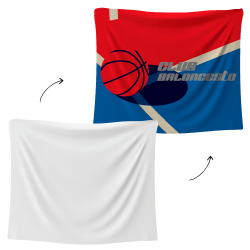 Bandera personalizable 100x120 cm con velcro