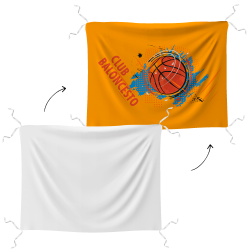 Bandera personalizable 75x100 cm con tiras