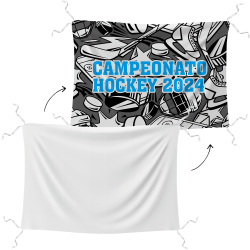 Bandera personalizable 60x90 cm con tiras