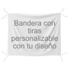 Bandera personalizable 115x150 cm con tiras