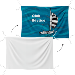 Bandera personalizable 100x150 cm con tiras