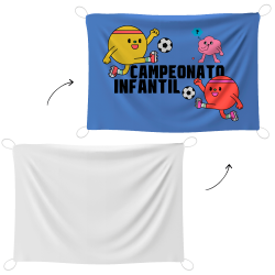 Bandera personalizable 50x75 cm con gomas