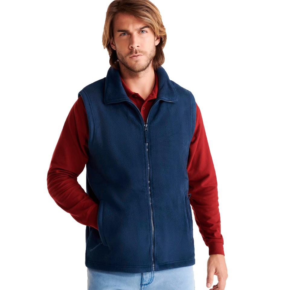 Chalecos Polar Hombre con Bolsillos