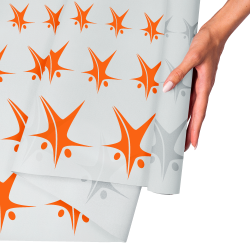 DTF Eco POR METROS impreso monocolor termoadhesivo para algodón, poliéster y sus mezclas "con la forma de su diseño"