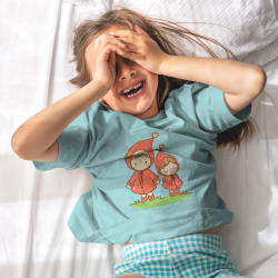 Camiseta de pijama manga corta infantil personalizada