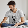 Camiseta de pijama manga corta personalizada