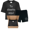 Conjunto pijama camiseta manga corta de mujer personalizado