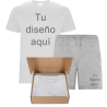 Conjunto pijama camiseta manga corta infantil personalizado